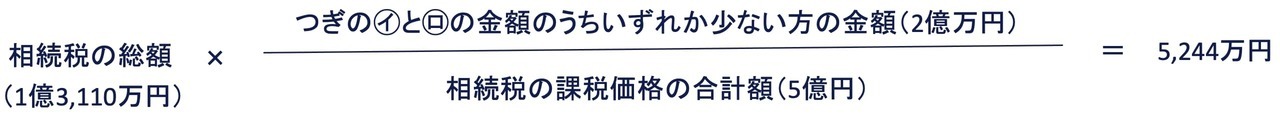 各相続人の課税価格