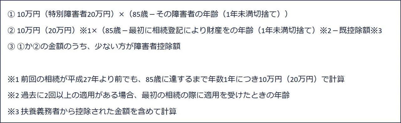 過去に障害者控除の適用を受けている場合