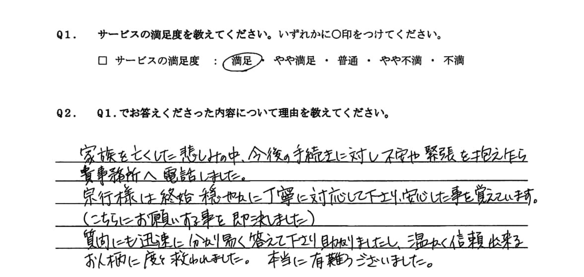 お客様の声