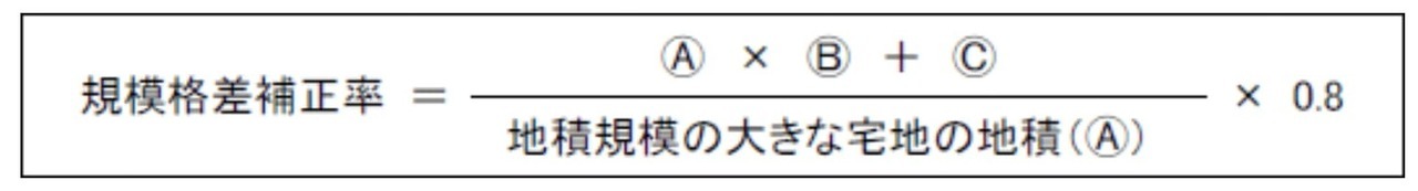 規模格差補正率の計算